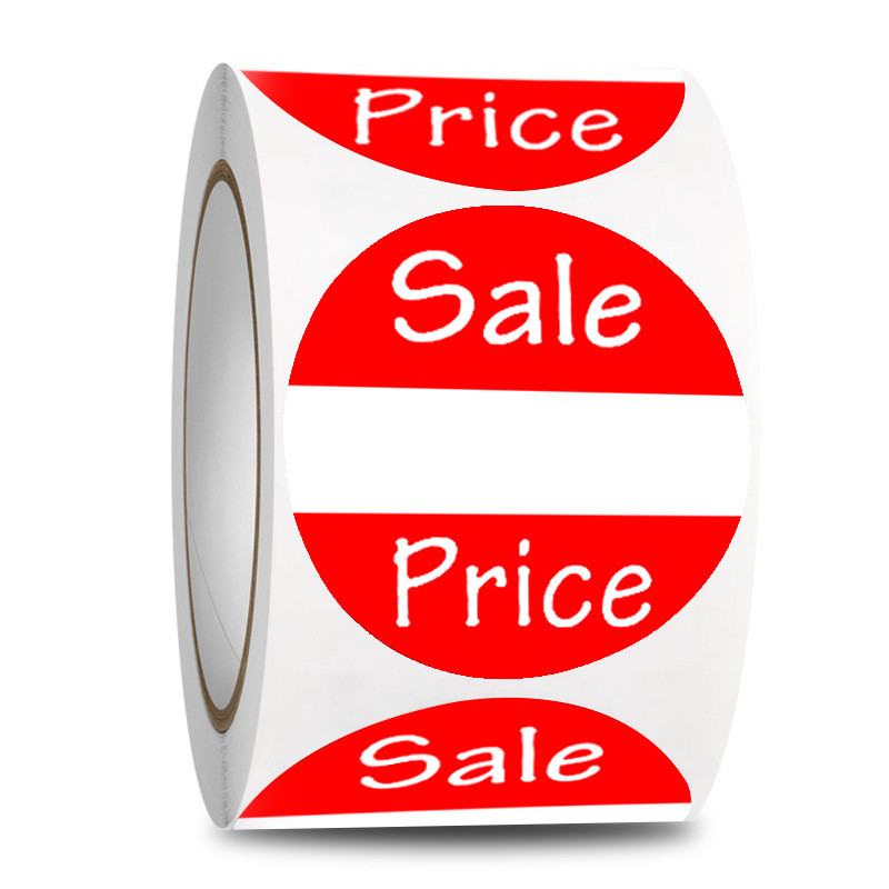 25mm &quot Price" Handwritten Price DIY Sticker for Store Label Bake Cake Seal Price Sign for Fine Merchandise Sticker