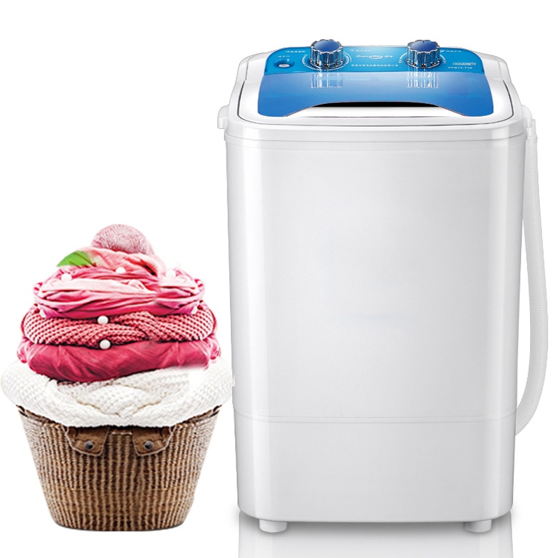 7Kg Hoge Capaciteit Wasmachine Single Barrel Halfautomatische Mini Wasmachine 220V Kleding Wassen Gereedschap Huis Schoonmaken Apparaten