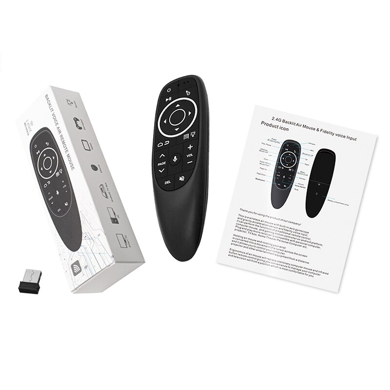 Remote Control G10 Voice universal 2.4G Wireless Air Mouse Microphone Gyroscope IR Learning for Android tv box H96 Max X96 mini