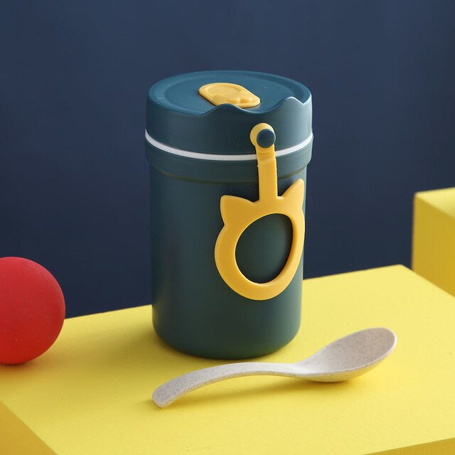 Boîte à déjeuner micro-ondes de 1100ml avec compartiments, Bento Portable de style japonais, récipient alimentaire étanche pour enfants avec vaisselle: 3