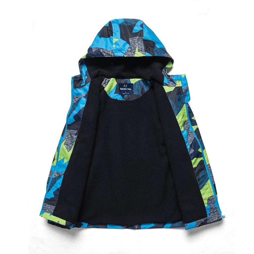 Baby Jacket Winter hoodie Jacket For Boys Coat Kids Warm print polyester Outerwear Waterproof Coat Children Clothes L30830
