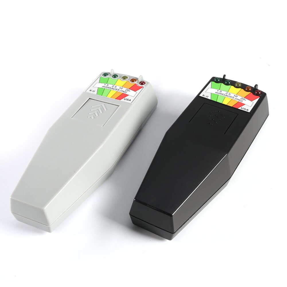 Electromagnetic Field EMF Gauss Meter Field Monitor Field Detector Radiation Detector Magnetic 5 LED Gauss Meter