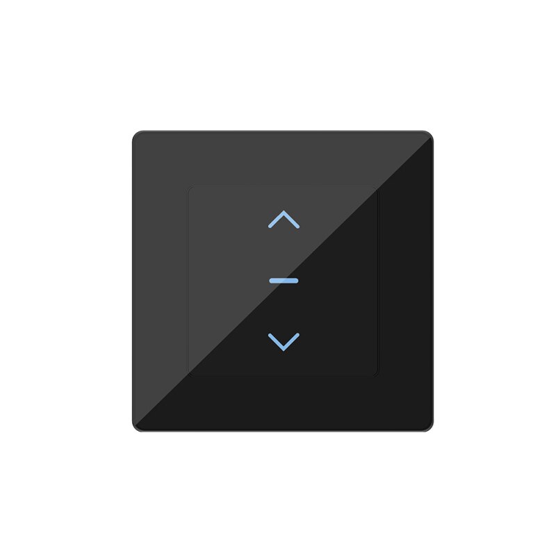 Interruptor inteligente Wifi para persianas motorizadas, enchufe europeo para persianas enrollables, compatible con Alexa, Google Home y Smart Home: black