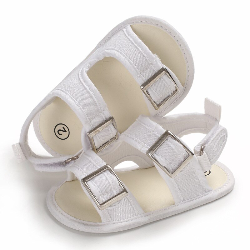 été enfants bébé garçons sandales toile enfants sandales pour garçons décontracté enfant en bas âge chaussures premiers marcheurs: White / 7-12 mois