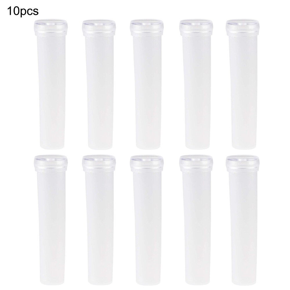 10 stk blomsterrør blå plast vannrør blomster planteernæringe holde fersk rhizomrør hydroponisk beholder hjemmeinnredning: 10 stk 7cm hvite