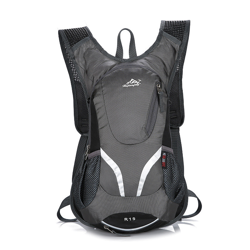 15L Waterdichte Mountainbike Fietsen Rugzak Hydration Water Rugzak Ademend Wandelen Klimmen Rijden Fiets Rugzak Tas: gray