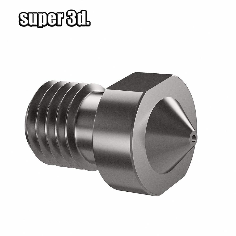 Części drukarki 3D V6 stal hartowana dysza 1.75mm gwint M6 robić drukowania PEI zerkać lub z włókna węglowego E3D HOTEND wysokiej jakości