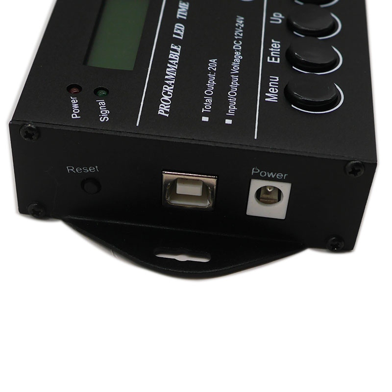 Programmable Time programable RGB LED Controller DC12V/24V 5Channel Total Output 20A Common Anode TC420/TC421