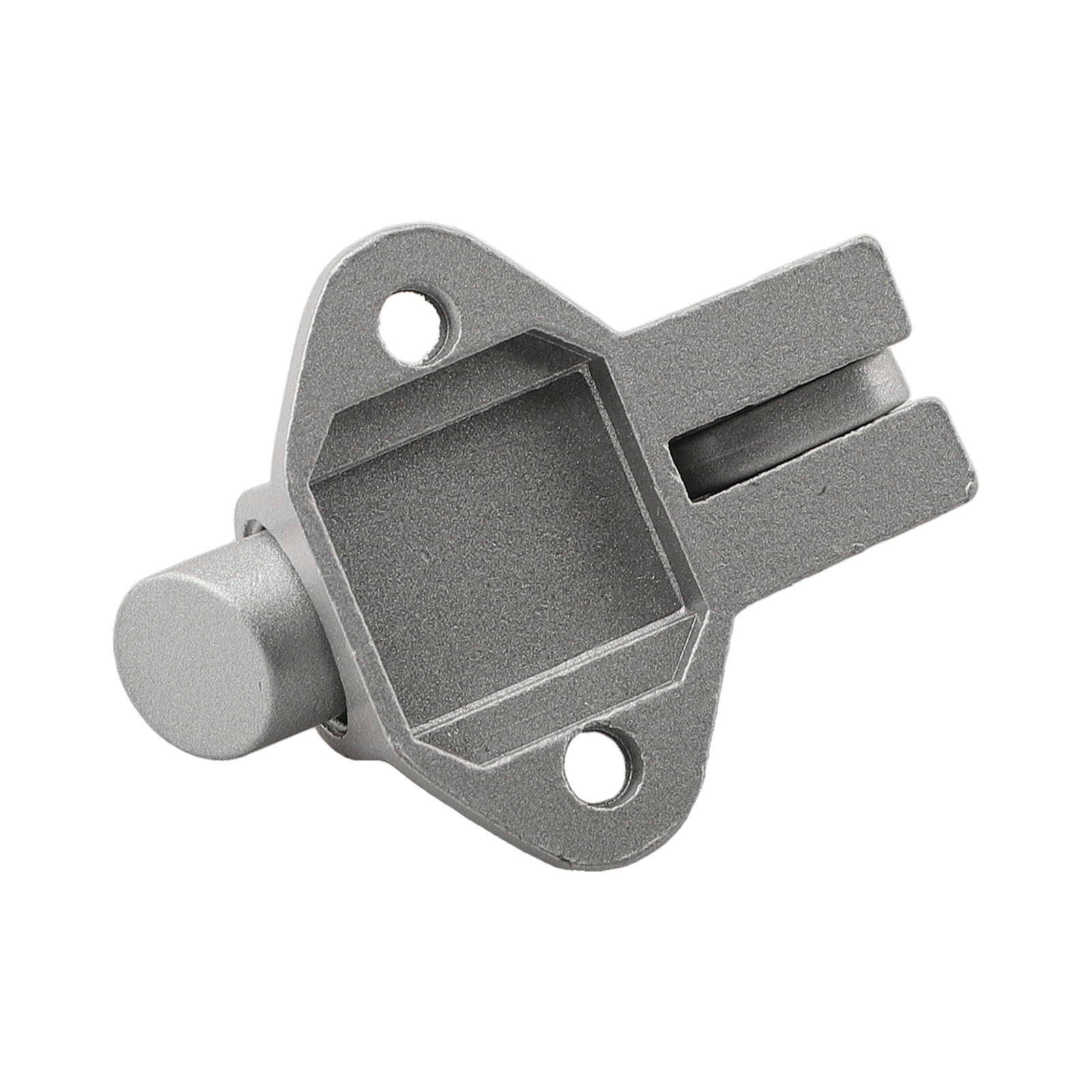 1pc Spring Door Bolt Lock Aluminum Alloy Automatic Self-closing Security Window Latch Gate Lock Bounce Mechanism Black White