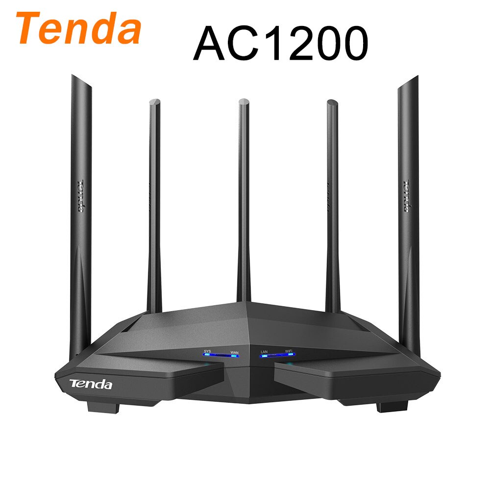 Router Tenda AC11 Gigabit Wifi AC1200 Dual Band 2.4 e 5 GHz Wireless App Control 5*6 dBi antenne ad alto guadagno versione cinese