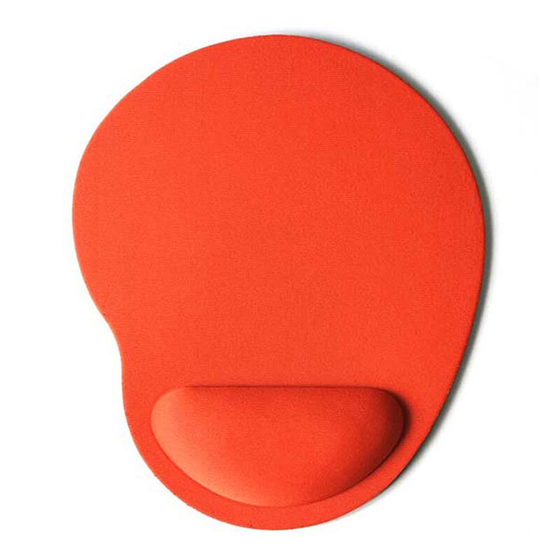 Wrist Support Mouse Pad For Gaming Computer Laptop Notebook Mat Mice Pad Wristband Protection Ergonomic Comfort Mouse Pads: Orange Irregular