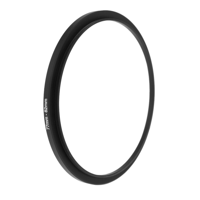 77mm-82mm Step Up Ring Filter Adapter Set 77 To 82 77-82mm Stepping Adapter Camera Adapter Ring Black