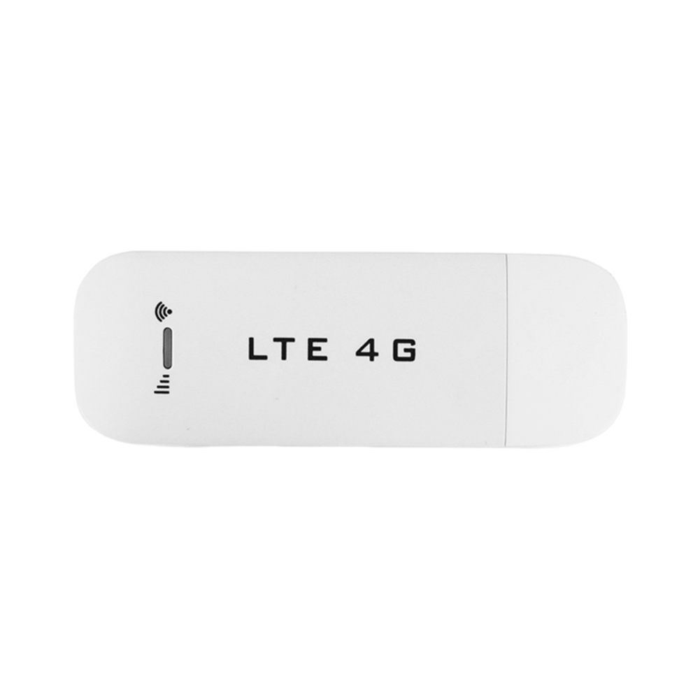 Portable Wireless WiFi Adapter 150Mbps High Speed 4G Wireless Router with SIM Card Slot for Laptops Notebooks USB WiFi Router: WHITE
