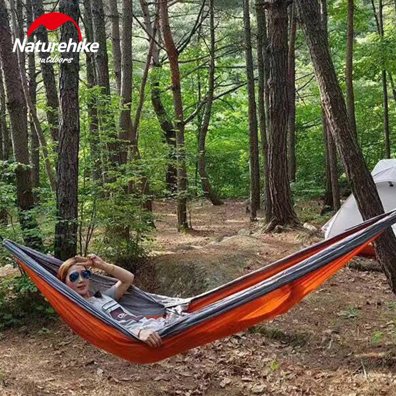 Naturehike-hamaca portátil para acampar al aire libre, para adulto, para senderismo, individual, doble, ultraligera