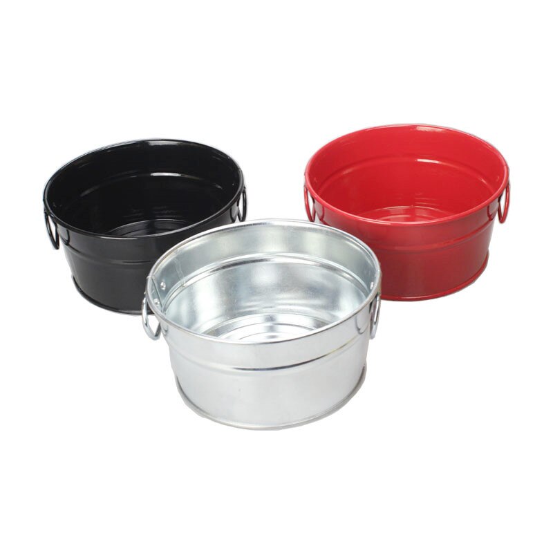 Stainless Steel Fries Barrel Snack Barrel Fried Chicken Barrel Korean Black Western Restaurant Tableware Seafood Barrel