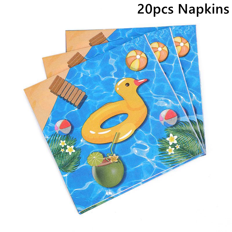 EN LA Piscina de verano en la playa, hawaiana luau, natación en agua, vacaciones, suministros para de flamencos, decoración para de cumpleaños: Verde menta