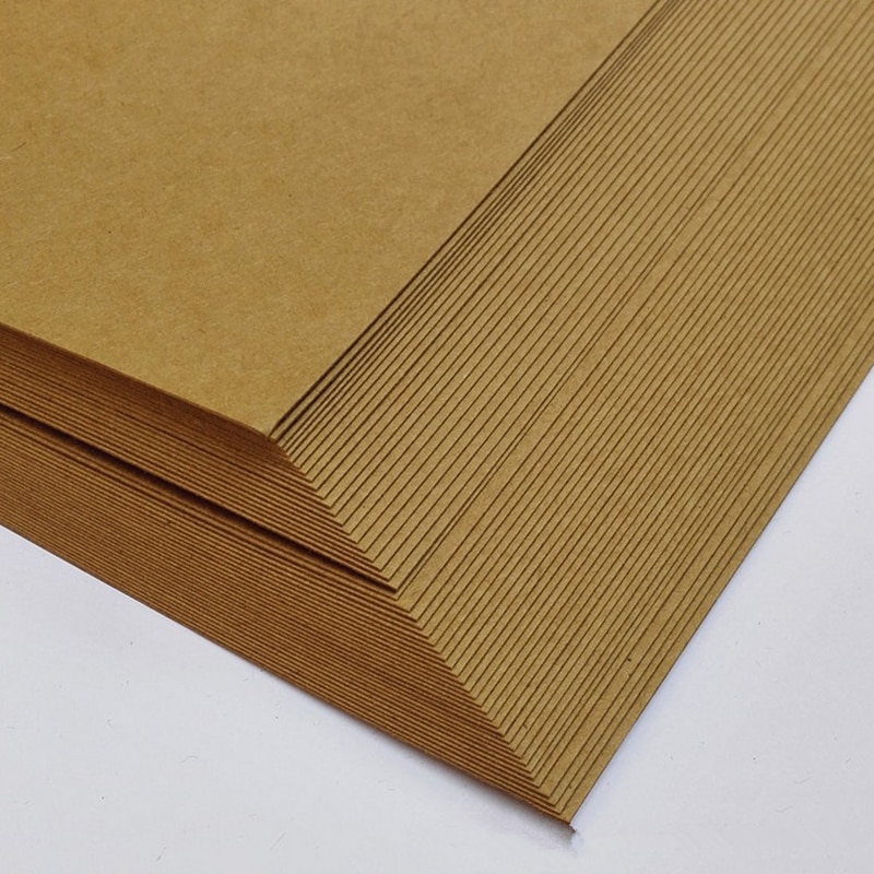 250gsm A4/A3 50 Stuks Dikke Bruin Kraftpapier Diy Handmake Kaart Maken Craft Papier Dik Karton karton