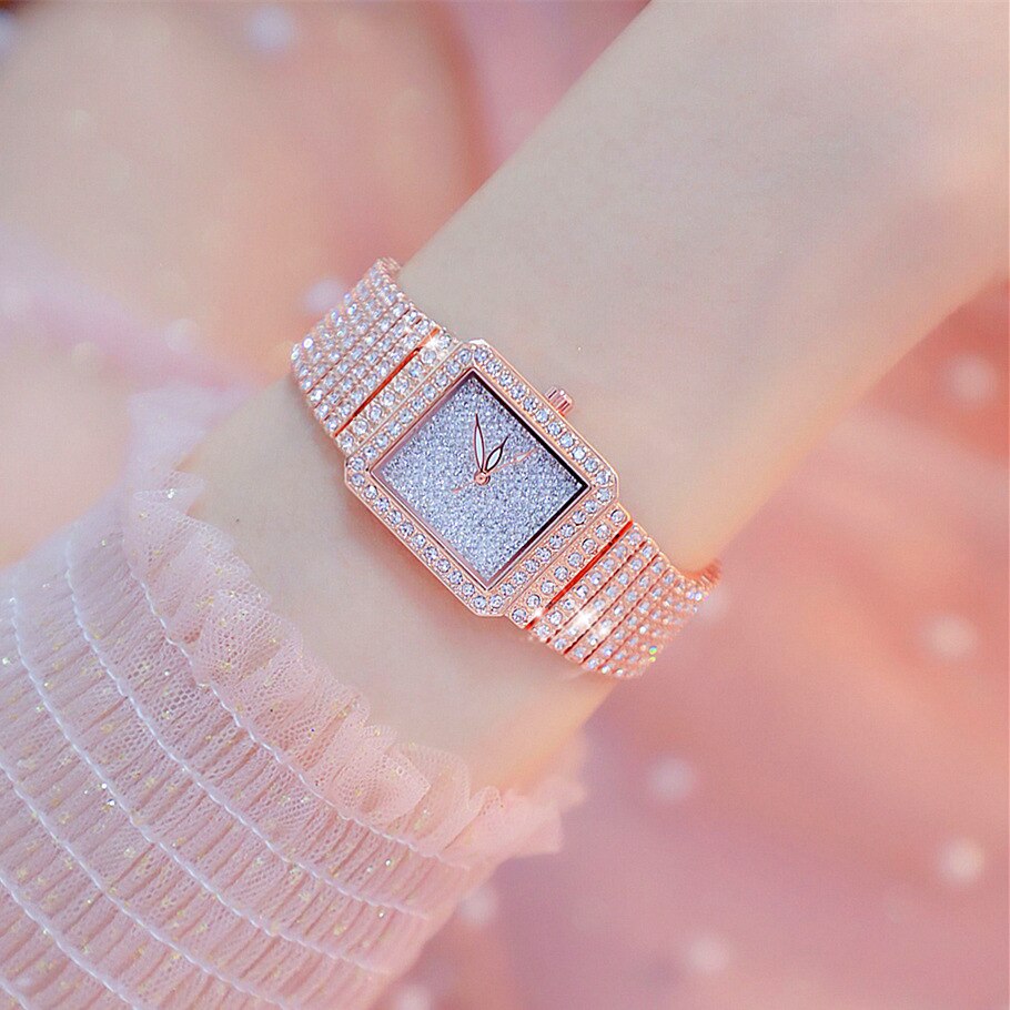 Verkoop horloge vol diamanten kristallen dameshorloge dameshorloges topmerken dames armbandhorloges goud zilver horloge