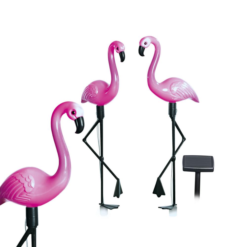 3pcs LED Solar Garden Light Flamingo Lawn Lamp Waterproof Solar Led Lights Outdoor For Garden Decoration Parties