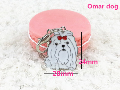 Disco de identificación para perro colgante de 25mm con placa de identificación de Mascota, accesorios de esmalte, Collar con etiqueta para perro, etiquetas de identificación en 15 colores: A4