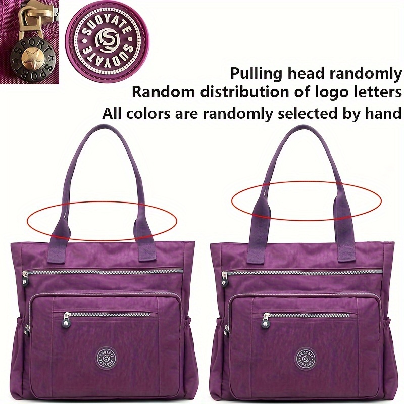 Nylonhandtaschen mit großem FassungsvermöGen, Umhängetaschen mit mehreren Taschen, lässige Damenhandtaschen und Geldbörsen, geeignet für Pendlerreisen