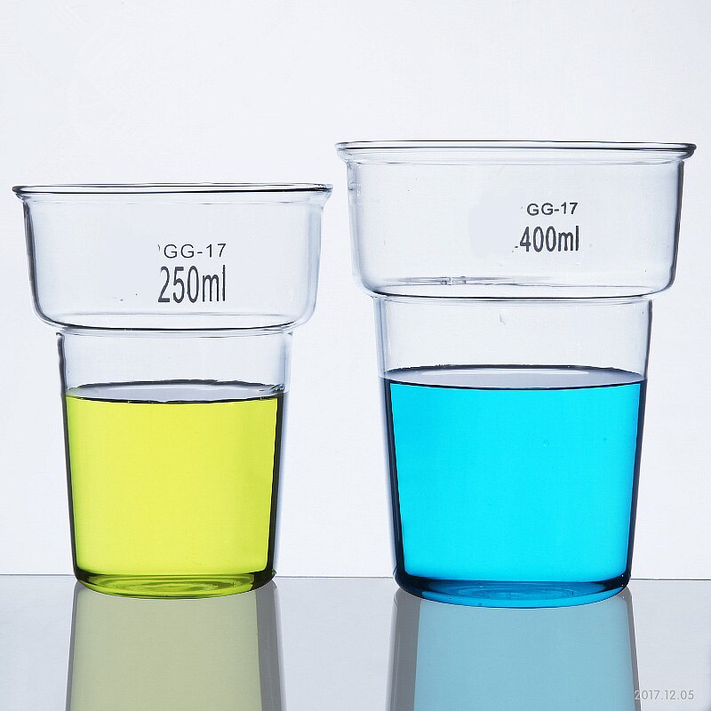 250 ml/400 ml Verven Beker Dye Pot Beker Chemie Lab Borosilicaatglas Transparante Beker Lab Supplies