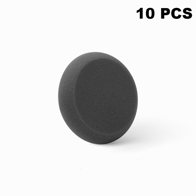 SPTA Auto Polieren Schwamm Polieren Pad Hand Werkzeug Bausatz Für Auto Polierer Verbindung Autolack Reparatur Pflege Scheinwerfer Polnischen Wachsen Pad: 10Pc Schwarz  Pad