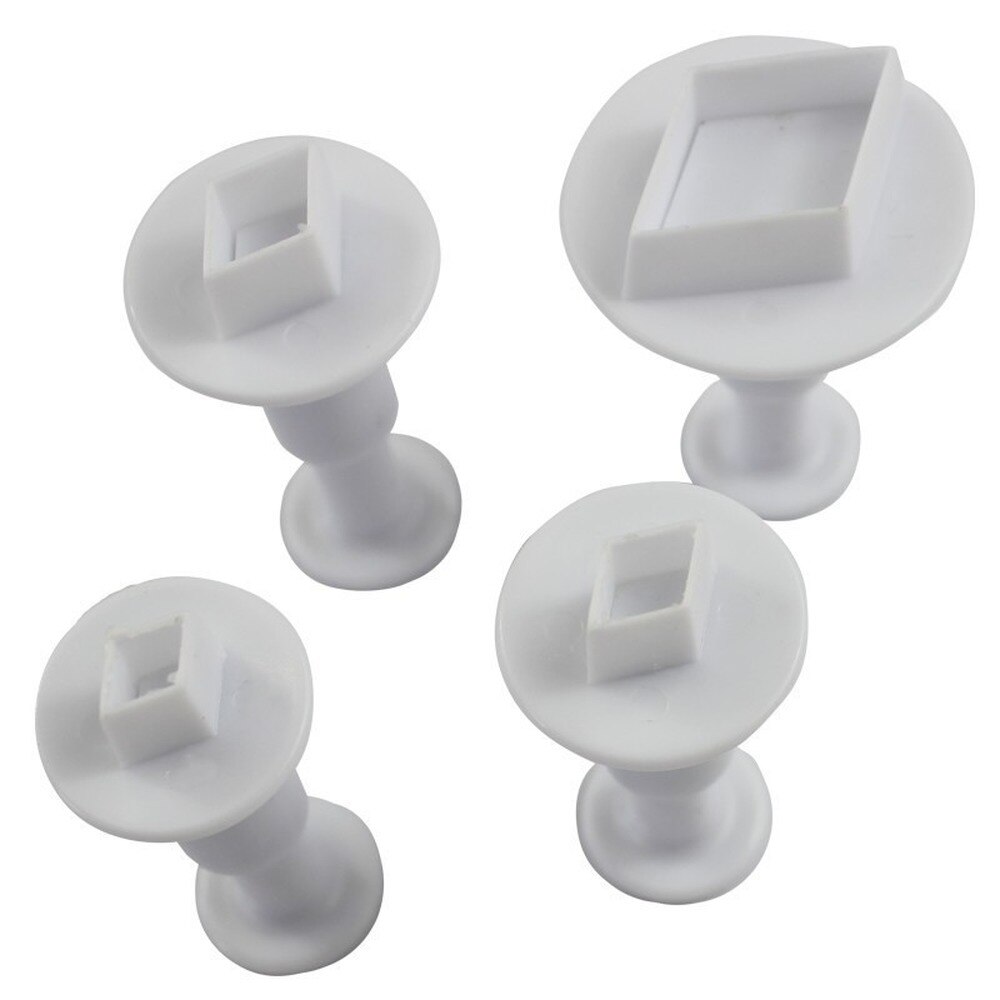 4 stk/sæt blomme marguerit småkage stempeludskærer fondant gum paste cupcake toppers form oval kiks kage dekoration presse wienerbrød værktøjer