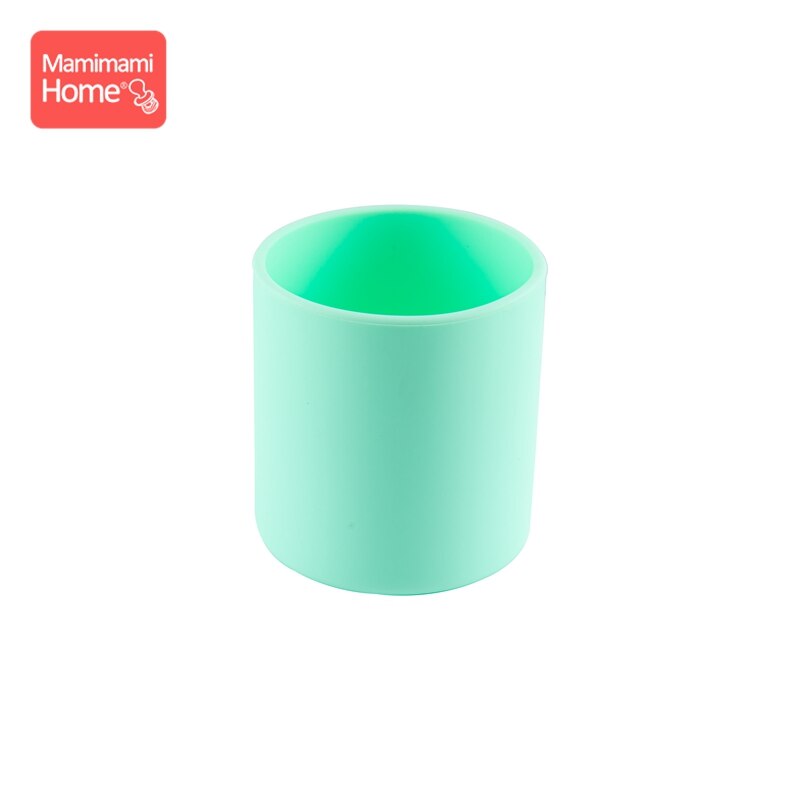 1pc baby drinkbekers voor training, waterbekers voor baby's, voedingsbekers voor peuters, drinkbekers van siliconen voor voedselveiligheid, drinkgerei voor kinderen: Munt