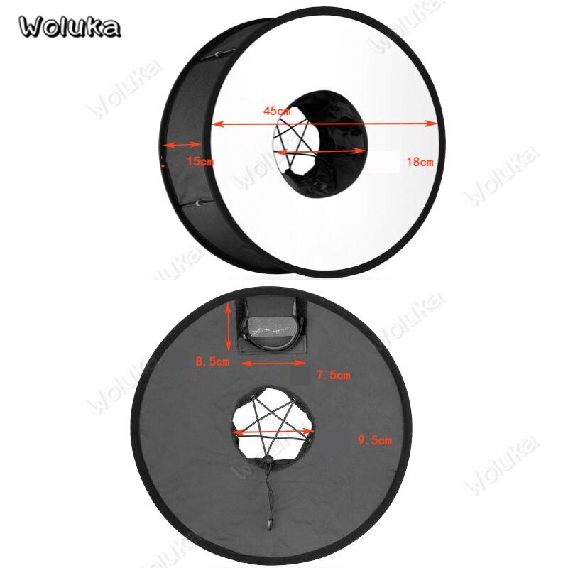 Camera Softbox 45CM Ring Light Box Flash Soft Cover Portable Mini Studio Box Photography Lighting For Speedlite CD50 T10