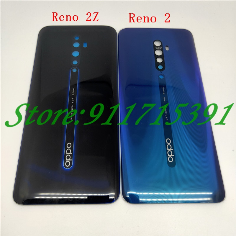Oryginał dla Oppo Reno Z / Reno 2 / Reno 2Z Reno2 Z F tylna pokrywa baterii obudowa obudowa tylna szkło do naprawy części