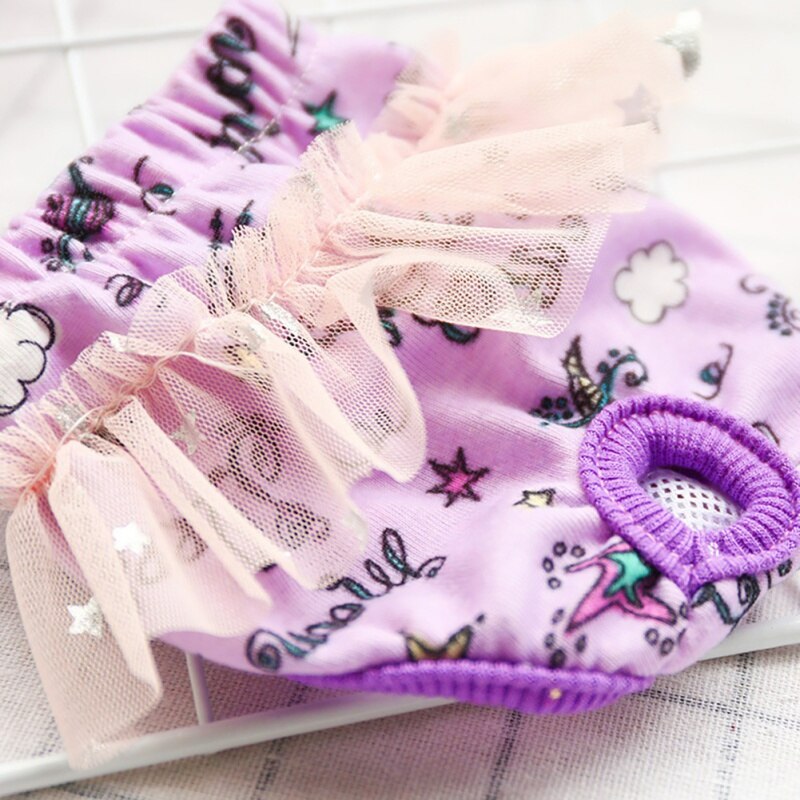 Pet Physiological Pants Diaper Sanitary Reusable Female Dog Shorts Panties Menstruation Underwear Briefs Lovely Dog Pants