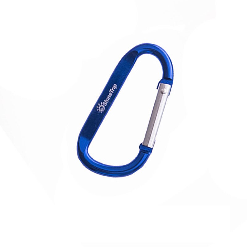 Outdoor Climbing Aluminium Alloy D Shape Buckle Carabiner Survial Key Chain Climb Hook Clip Backpack Buckle Keychain 1pc: Blue