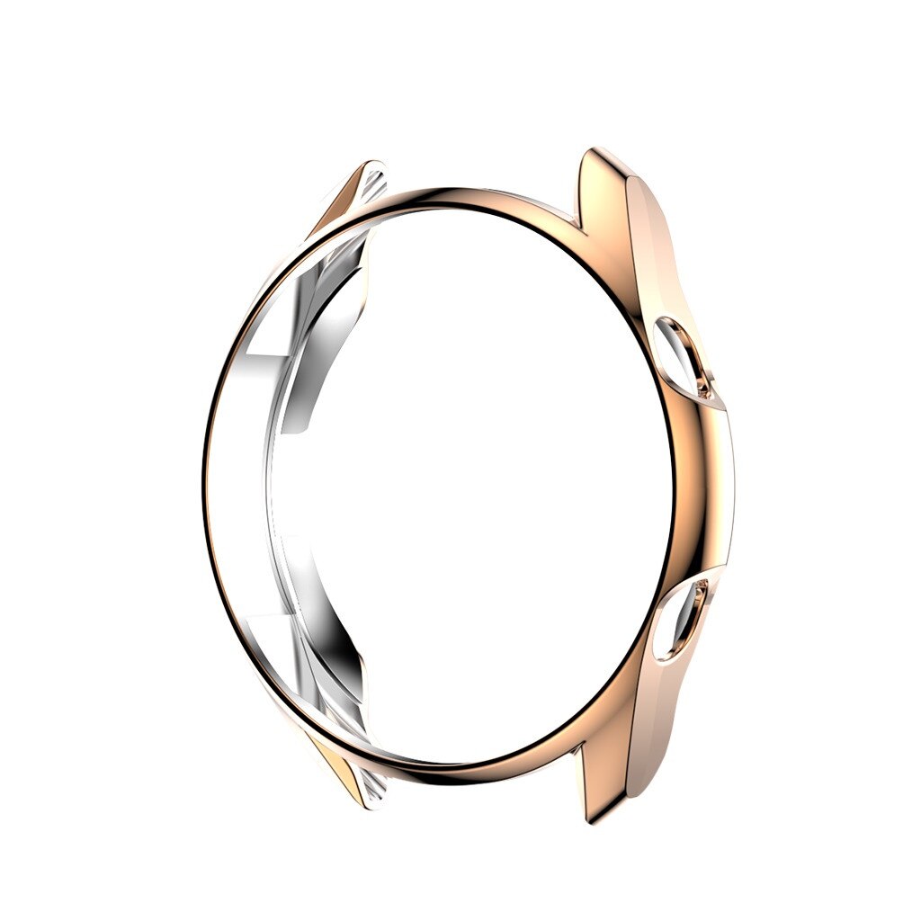 Ultra Thin PC All-Around Screen Protector For Samsung Galaxy Watch Active 3 45mm Anti-scratch Anti-fingerpint Screen Protector: Rose Gold 