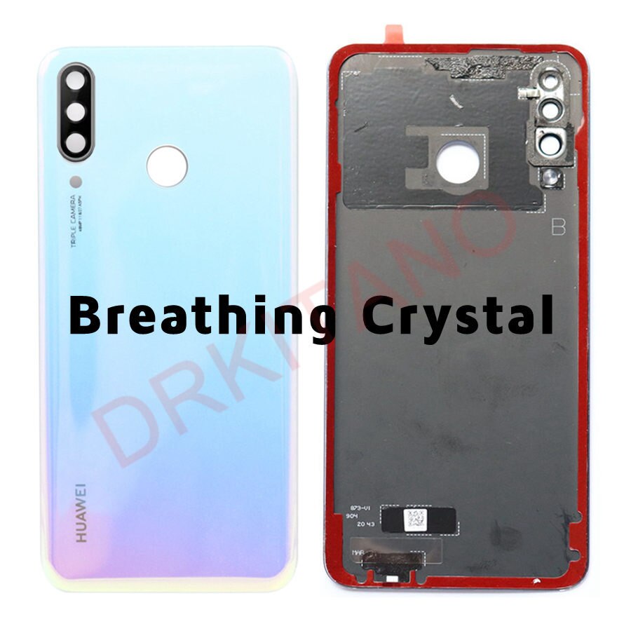 Original For Huawei P30 Lite Back Battery Cover Nova 4e Rear Glass Door Case For Huawei P30 Lite Battery Cover With Camera Lens: 24MP Crystal W Lens