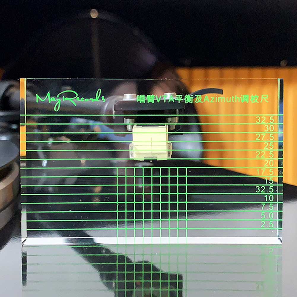 LP Vinyl Balance Ruler Level Acrylic Singing Arm Phono VTA Accessories Tonearm Headshell Measuring Player Azimuth