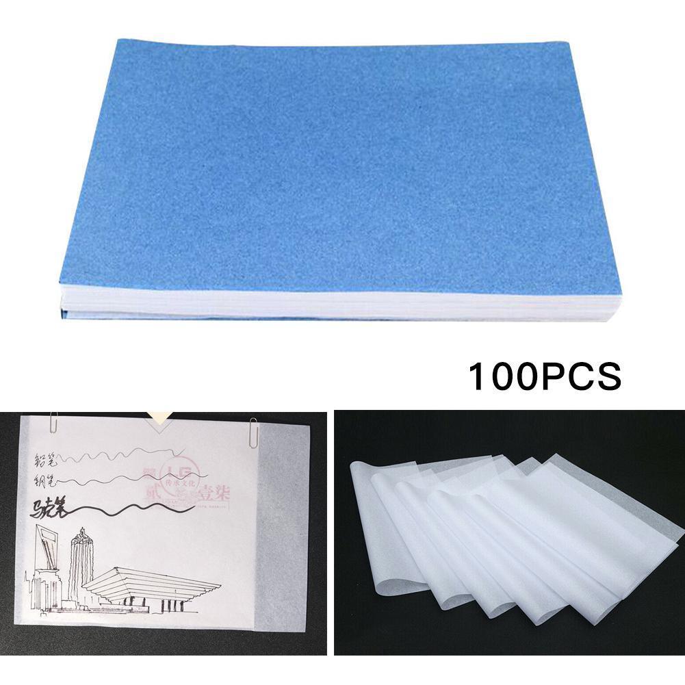 100PCS Set Translucent Tracing Paper Calligraphy Craft Copying Drawing Sheet Writing Scrapbooking Paper For Tracing T1R4