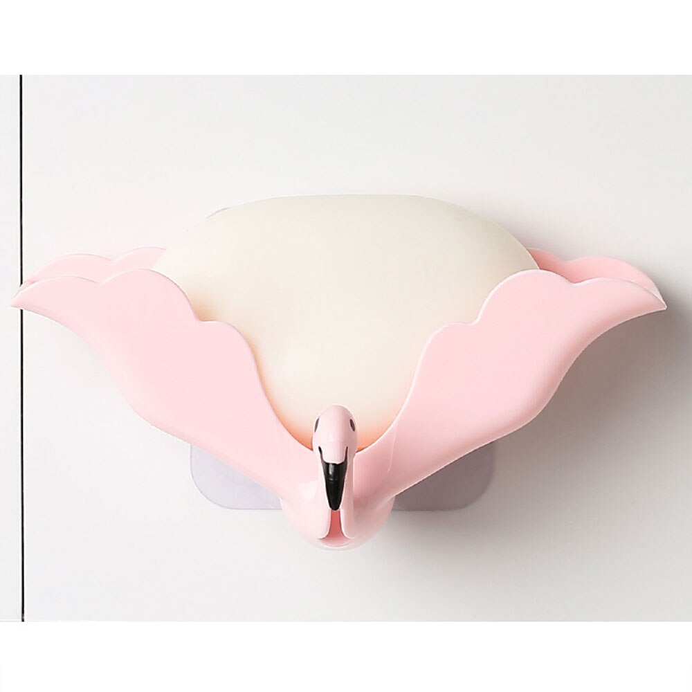 1Pc Zeephouder Badkamer Douche Zeepbakje Douche Platen Zeep Opbergdoos Met Afvoer Wandmontage Zelfklevende Plastic bad Lade