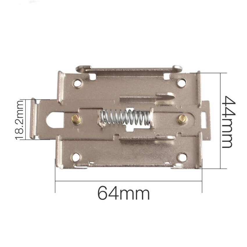 1Pc Eenfase Ssr 35Mm Din Rail Vaste Solid State Relais Clip Klem Din Rail Montage Rack Vaste gesp Met 2 Schroeven