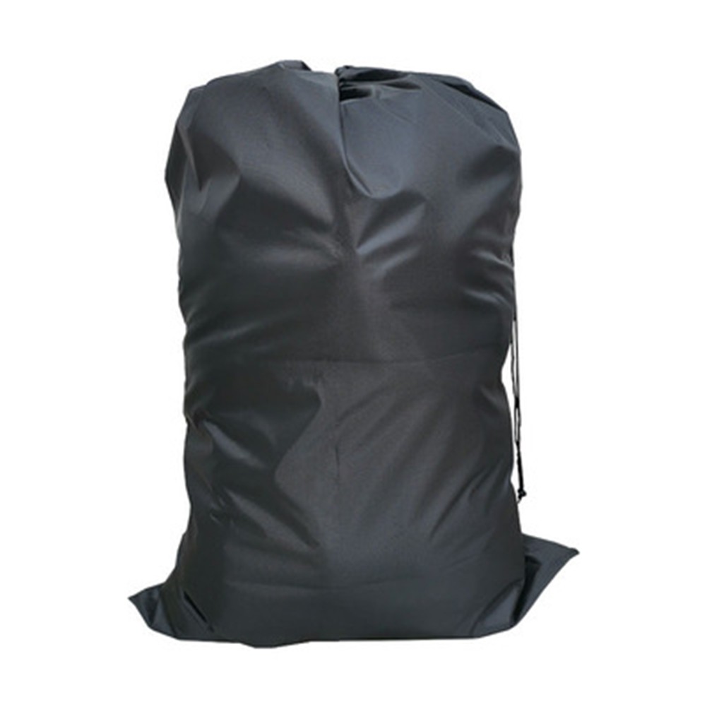 1 * Vuile Kleren Tas 37*47.2 Inch Polyester Extra Grote Zware Waszak Zak Met Trekkoord: black