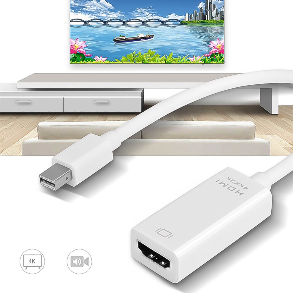 4K HD 1080 Mini Displayport zu HDMI Adapter Konverter Switcher Für Mac Macbook Pro 4K Mini Display Port DP zu HDMI Adapter