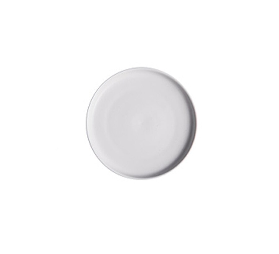 ceramic dessert cake pan Solid Plates Morden Style Round Shape Porcelain Household tableware Dish 6 inch: White