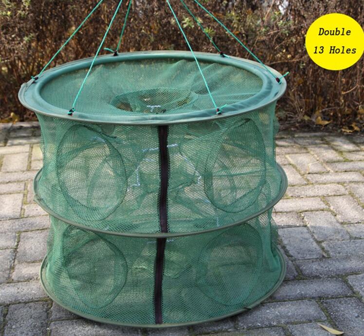 Double Layer 15 Holes Shrimp Net Automatic Fly Fis... – Grandado