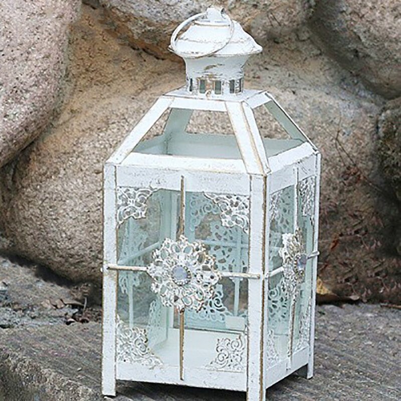 Linterna decorativa vela linterna de Metal Estilo Vintage linterna colgante para fiestas de bodas interior al aire libre