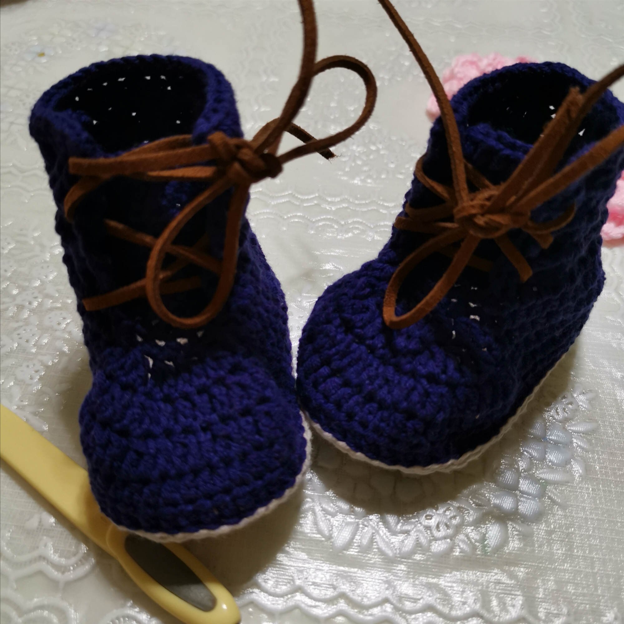 Qyflyxuehand Gemaakt Laarzen Voor Baby Peuters. Jongens En Baby 'S. Hand-Knittedshoes
