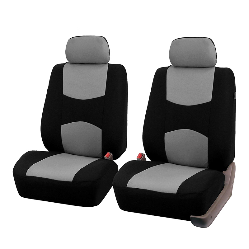 Juego completo de fundas para autos funda asientos automovil de automóviles para fundas de protección de asientos fundas para asientos de vehículos Accesorios universales para automóviles de automóviles: 2 piece gray cover