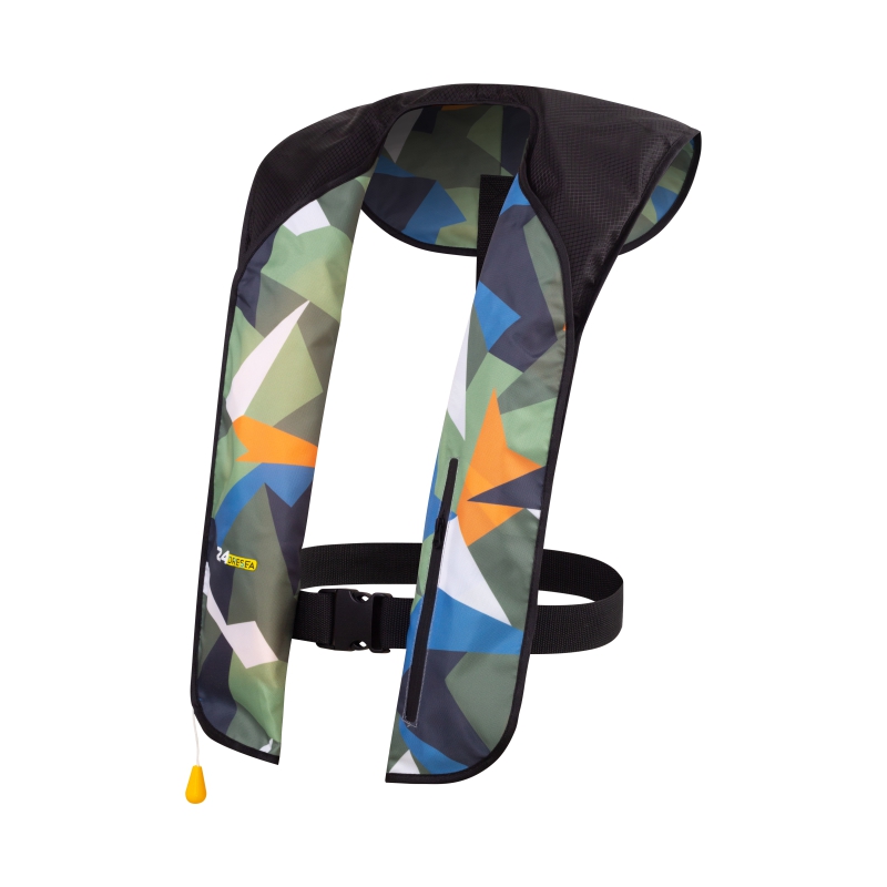 Chaleco salvavidas inflable automático Manual para adultos, navegación, cintas reflectantes, Pro PFD 150N 100N, aprobado por CE