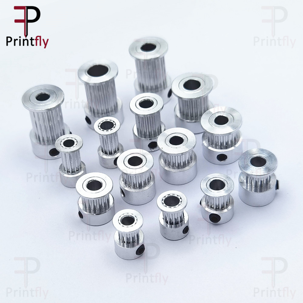 Printfly 2GT 12 14 15 16 17 18 19 20 Denti GT2 Puleggia dentata Foro 3.175 4 5 6.35 8mm Parte per larghezza 6 10 15mm Cinghia dentata 1 pz