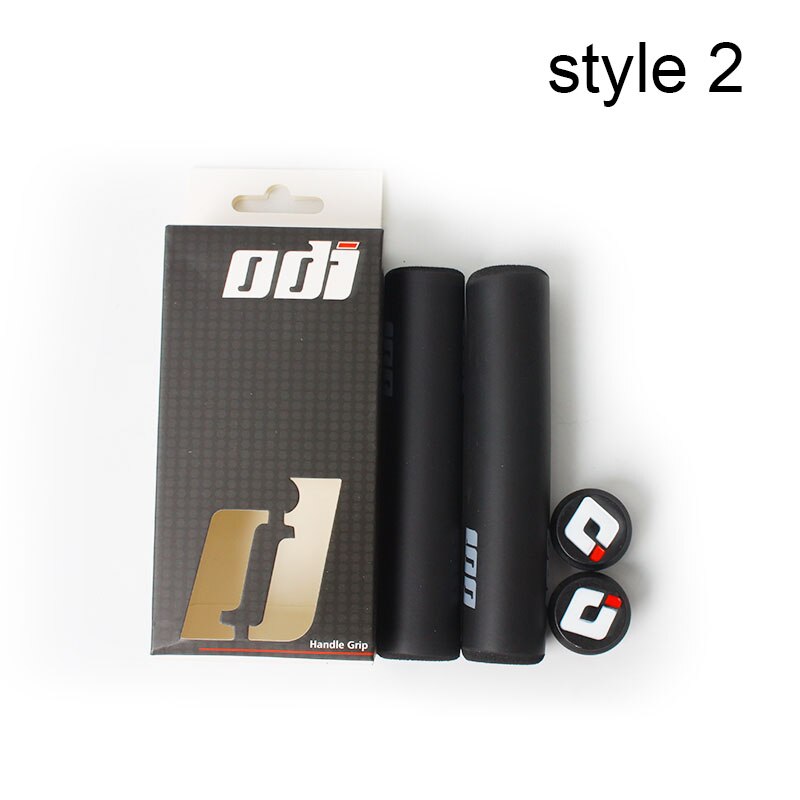 Odi cykelstyre grepp mtb silikon antisladd cykelstång greppskydd 130mm för road mountain hopfällbar blance cykeltillbehör: Svart -1 par stil 2