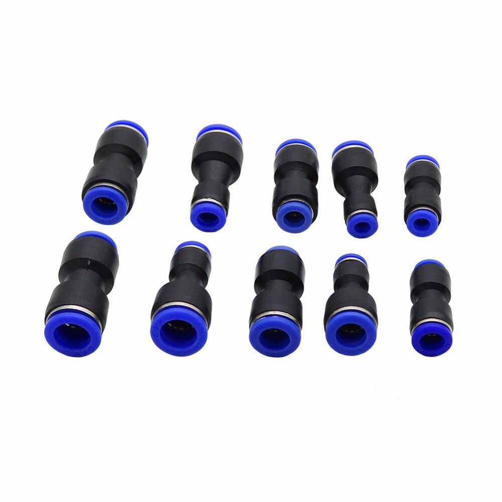 10Pcs Slip Lock Straight Quick Connectors Garden Water Hose Splitters Reducing Quick Coupling Garden Agriculture Irrigation Tool